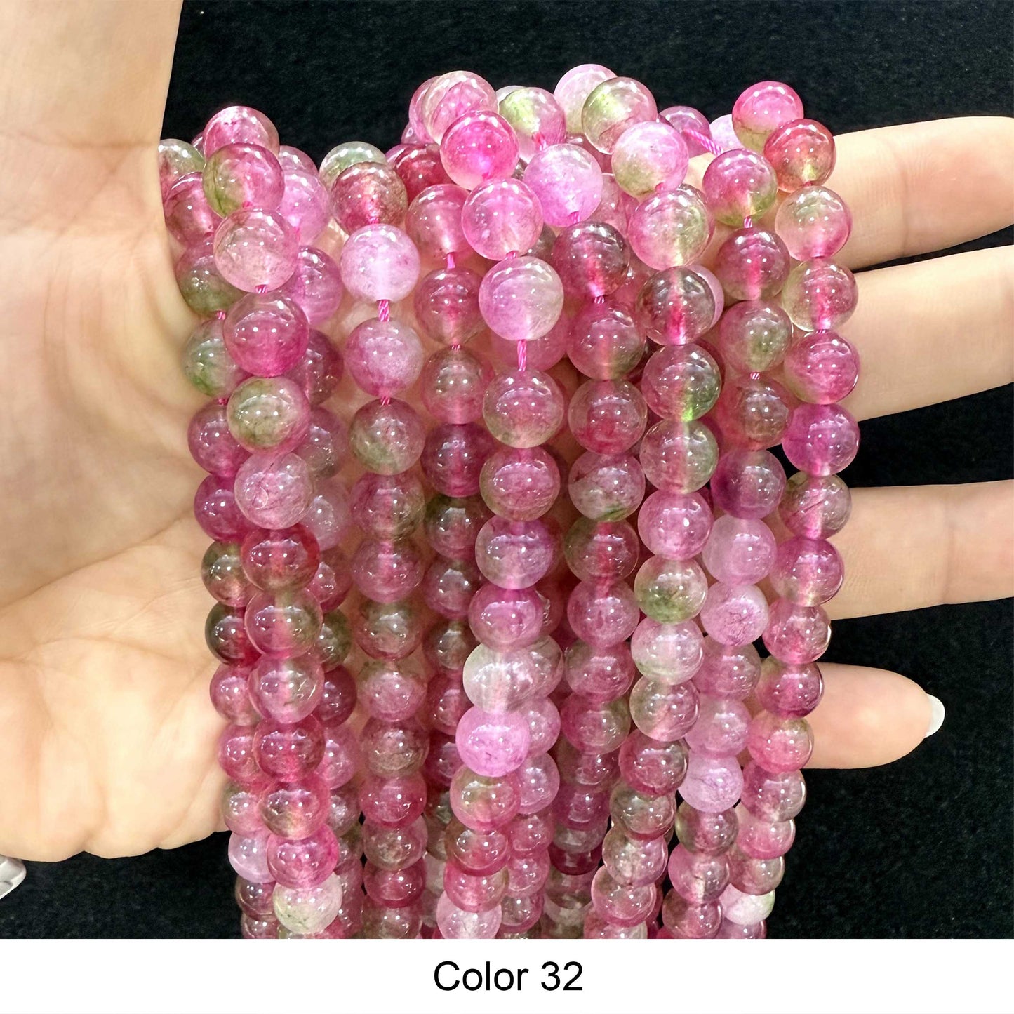 #3 Round Smooth Beads Crystal/Quartz/Jasper/Agate