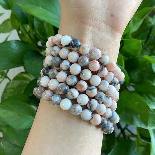 Pink Zebra Jasper Bracelet $9.99/4PCS