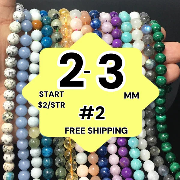 2-3mm Natural Crystal Loose Bead | Natural Gems for Unique Jewelry Creations
