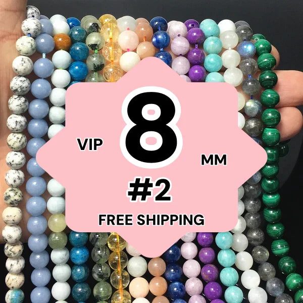 5A 8mm Natural Gemstone Loose Bead | Natural Gems for Unique Jewelry Creations