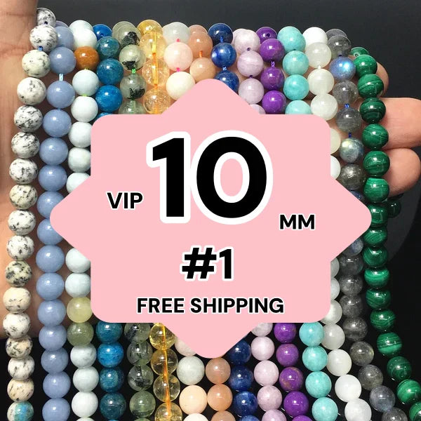 10mm Natural Crystal Loose Bead