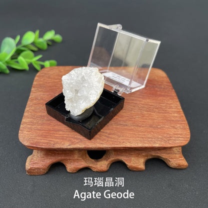 Micro Mineral Box Raw Crystal GemstoneCollection Box