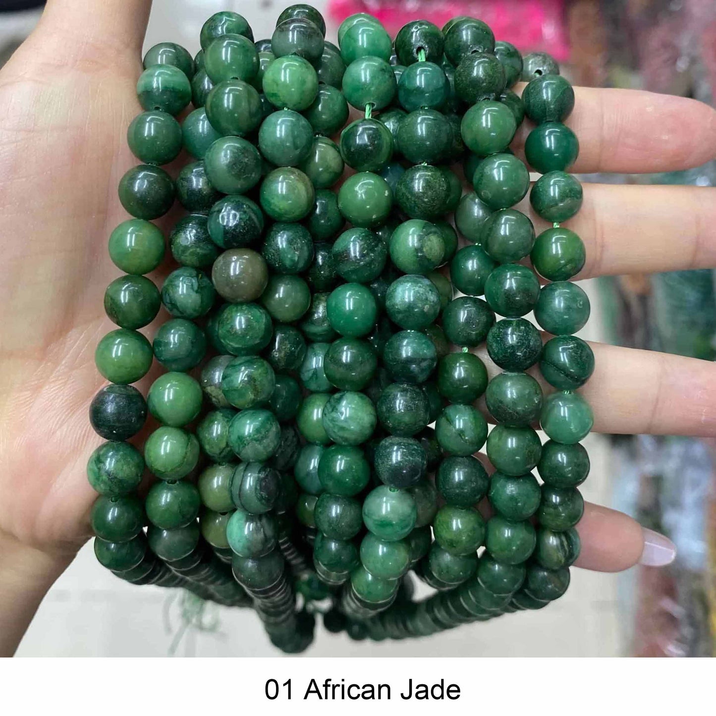 Round Smooth Beads: Diverse 4mm, 6mm, 8mm, 10mm, 12mm Natural Gems for Unique Jewelry Creations