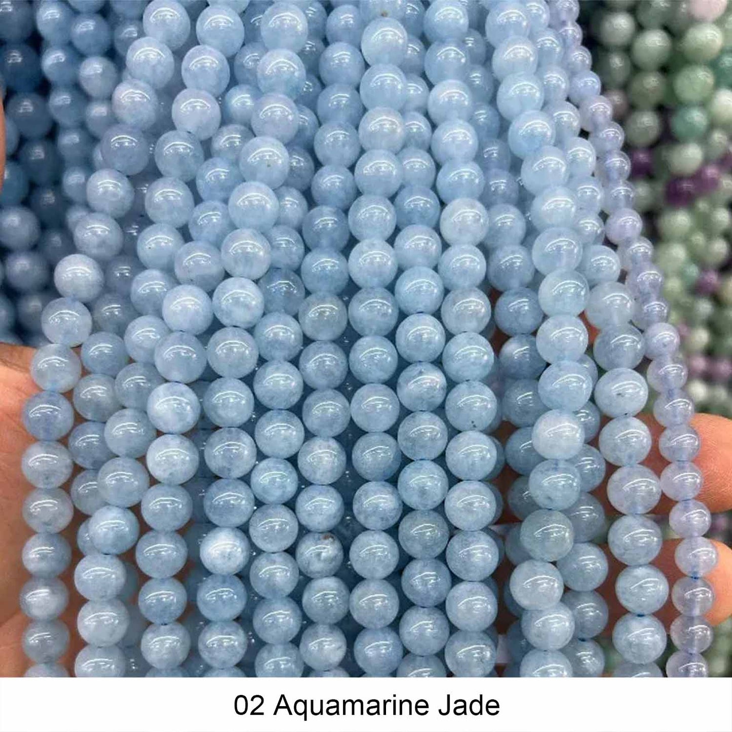 #1 Round Smooth Beads Crystal/Quartz/Jasper/Agate
