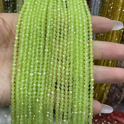 Cubic Zirconia Beads CZ Round Faceted Beads 2mm 3mm 4mm