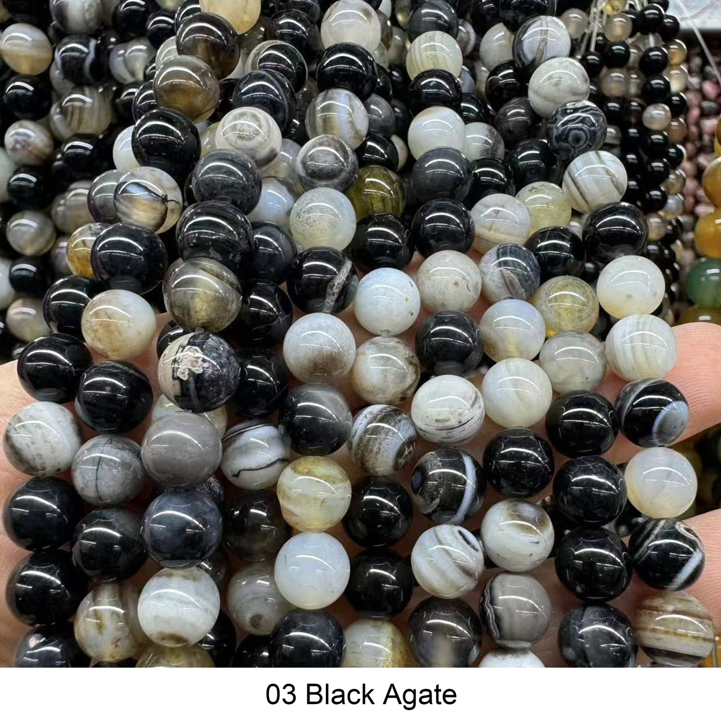 Round Smooth Beads: Diverse 4mm, 6mm, 8mm, 10mm, 12mm Natural Gems for Unique Jewelry Creations
