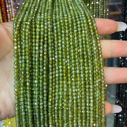 Cubic Zirconia Beads CZ Round Faceted Beads 2mm 3mm 4mm