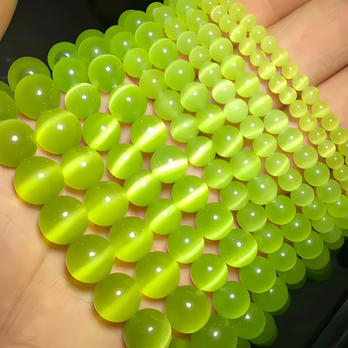 Mixed Colors Cat's Eye Beads