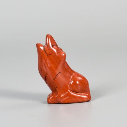 Wolf  Statue Hand Carved Animal Figurine