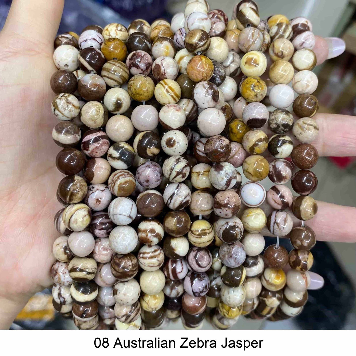 Round Smooth Beads Crystal/Quartz/Jasper/Agate