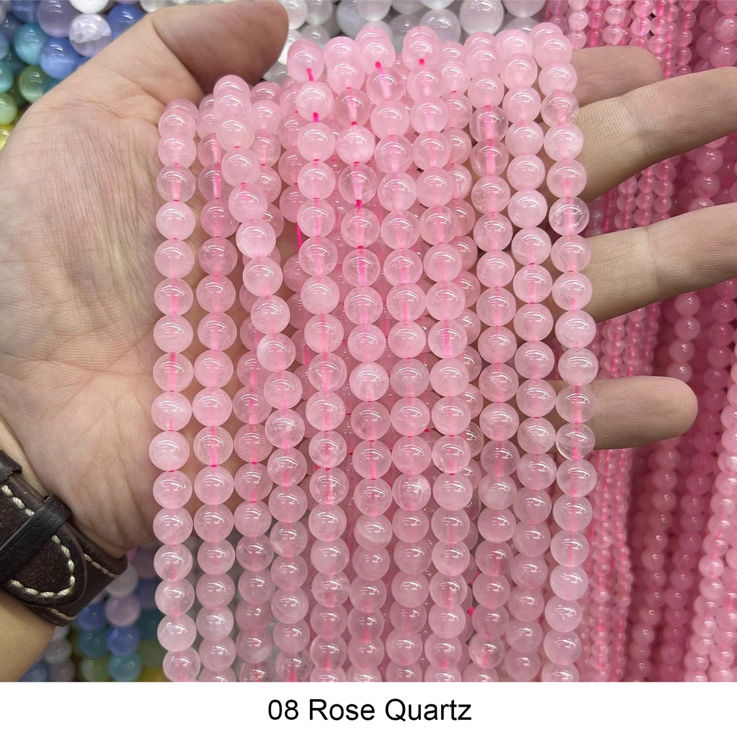 #1 Round Smooth Beads Crystal/Quartz/Jasper/Agate
