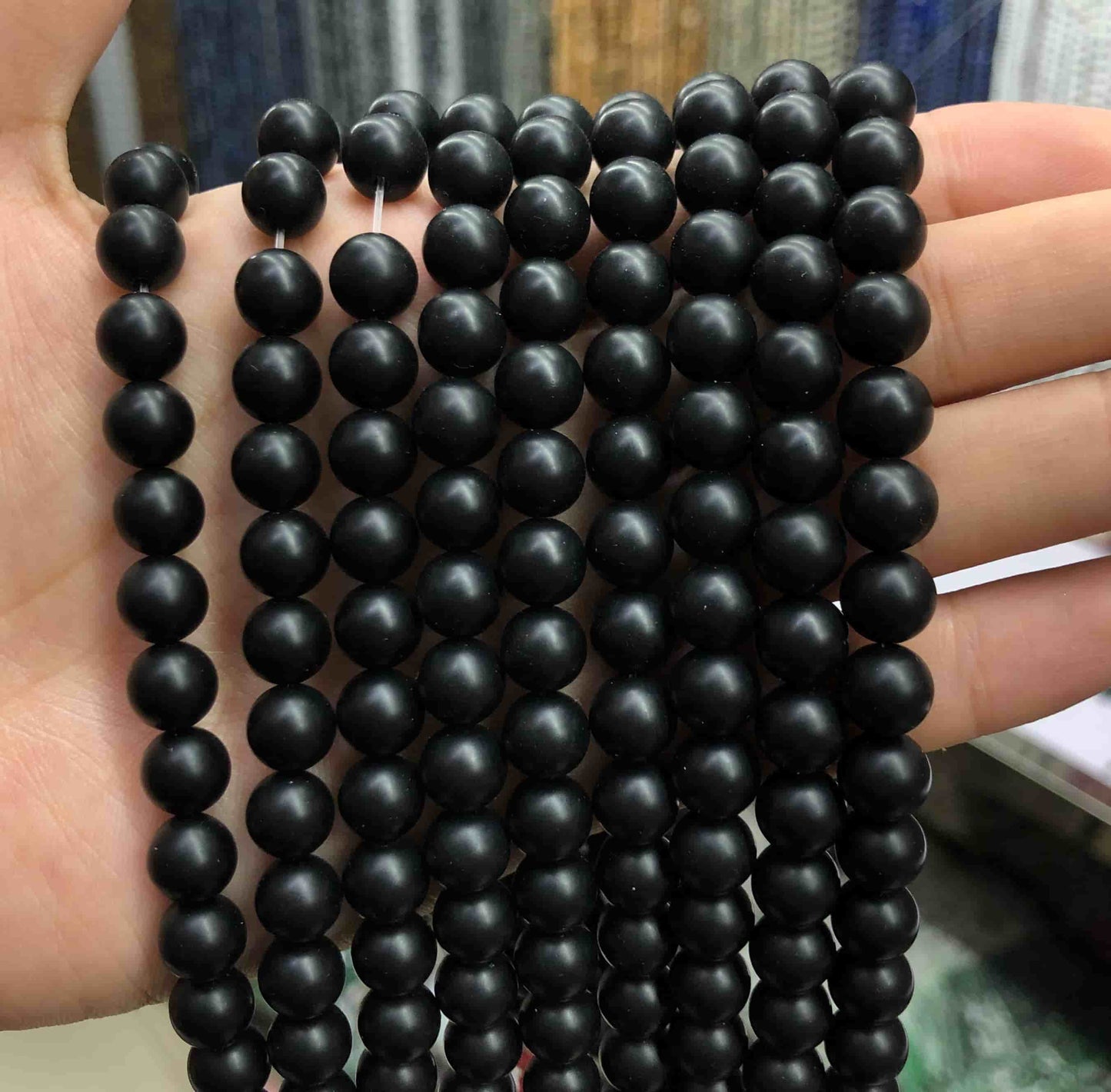 Round Matte Beads Crystal/Quartz/Jasper/Agate 4mm 6mm 8mm 10mm