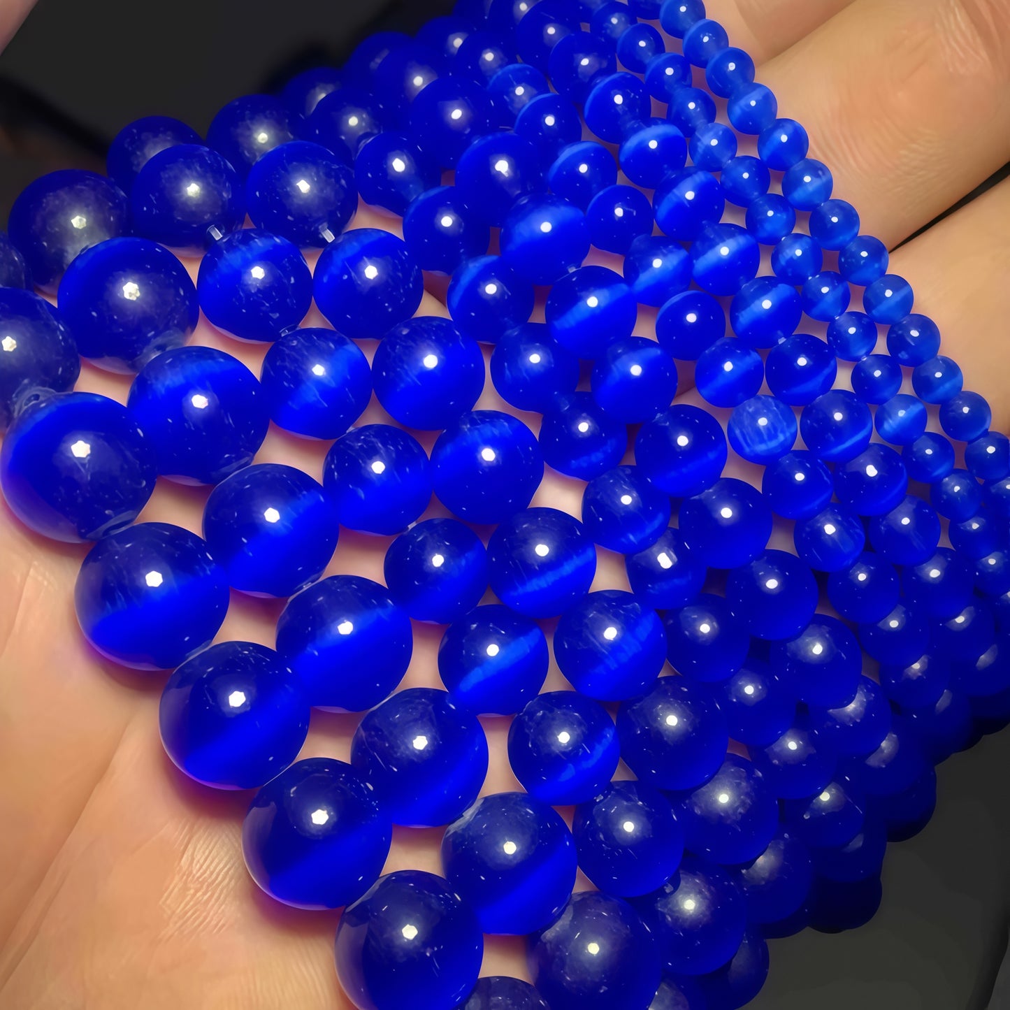 Mixed Colors Cat's Eye Beads