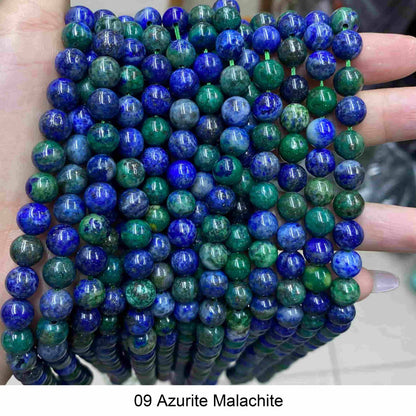 Round Smooth Beads Crystal/Quartz/Jasper/Agate