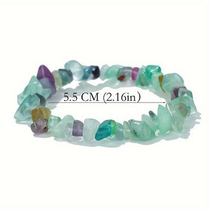 Chip Bead Stretch Bracelet 7.5inch