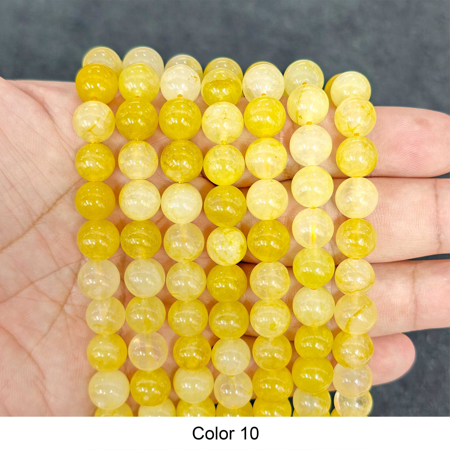 #3 Round Smooth Beads Crystal/Quartz/Jasper/Agate
