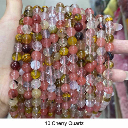 Round Smooth Beads: Diverse 4mm, 6mm, 8mm, 10mm, 12mm Natural Gems for Unique Jewelry Creations