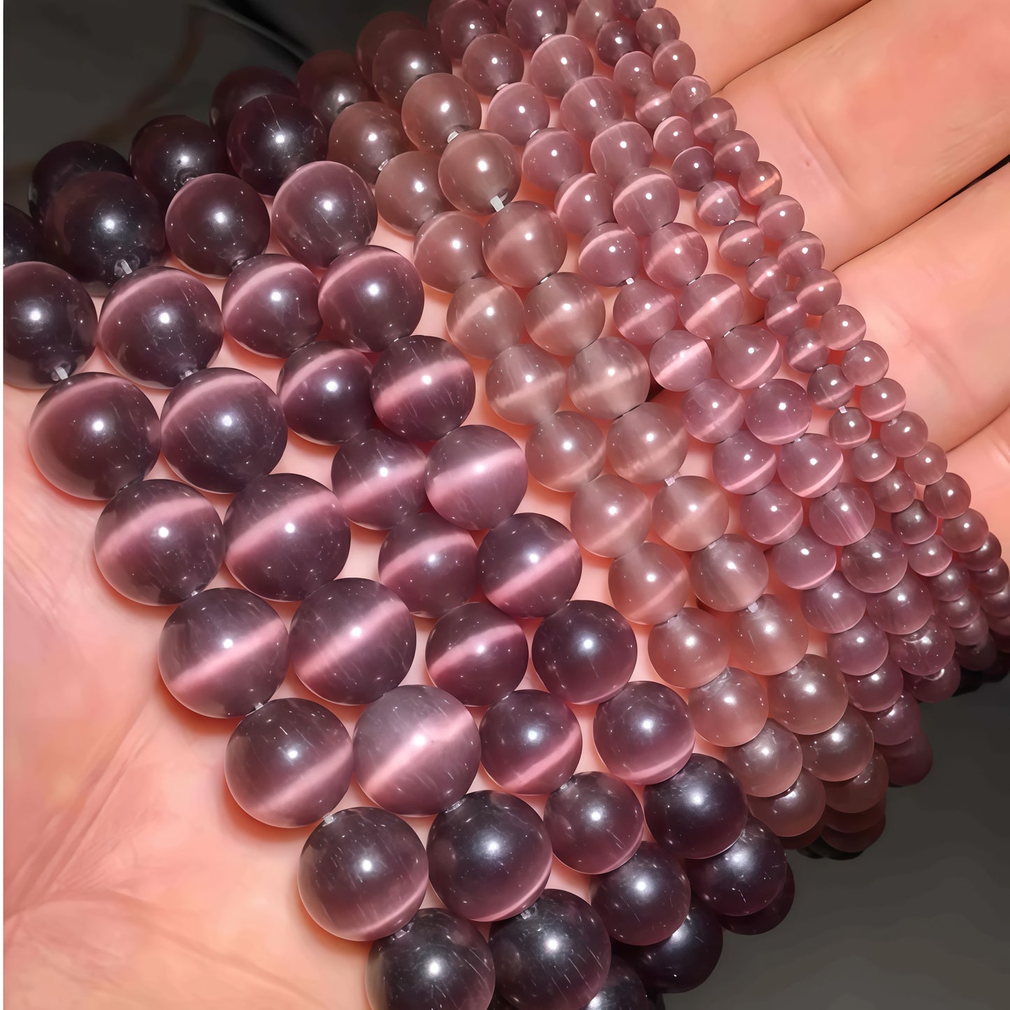 Mixed Colors Cat's Eye Beads