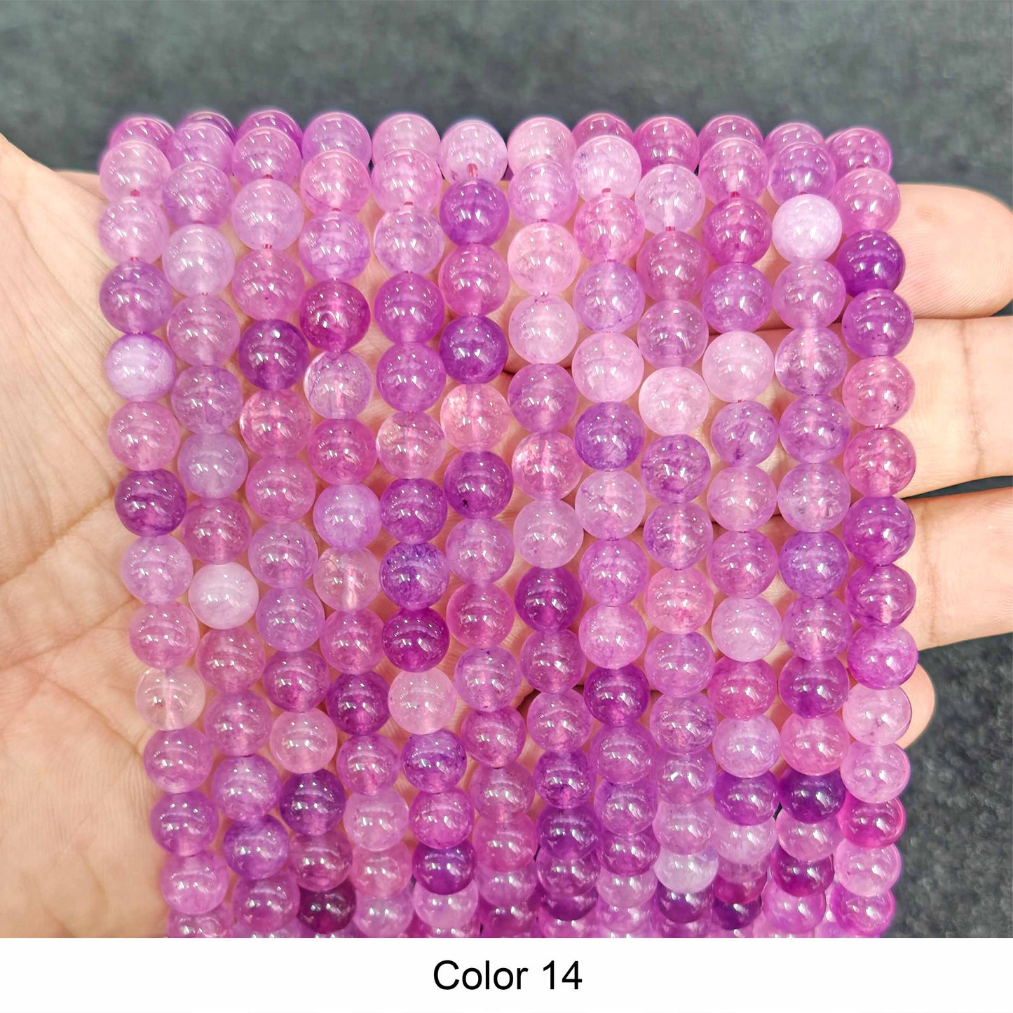 #3 Round Smooth Beads Crystal/Quartz/Jasper/Agate