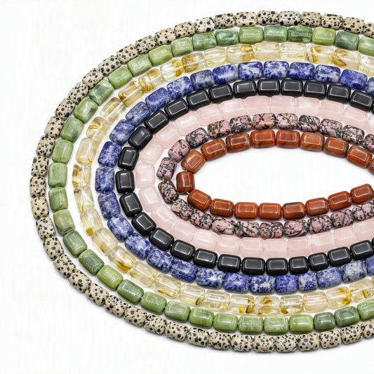 Smooth Rectangle Beads 10x14mm Quartz/Jasper/Agate/Crystal