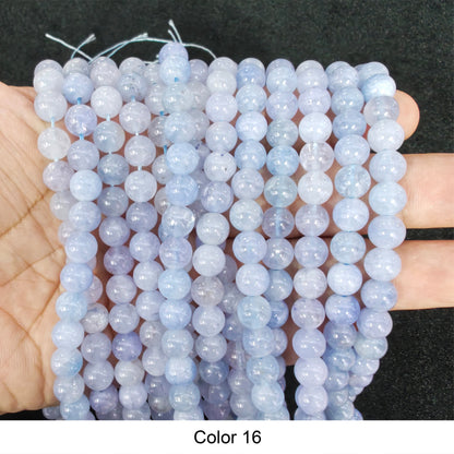 #3 Round Smooth Beads Crystal/Quartz/Jasper/Agate