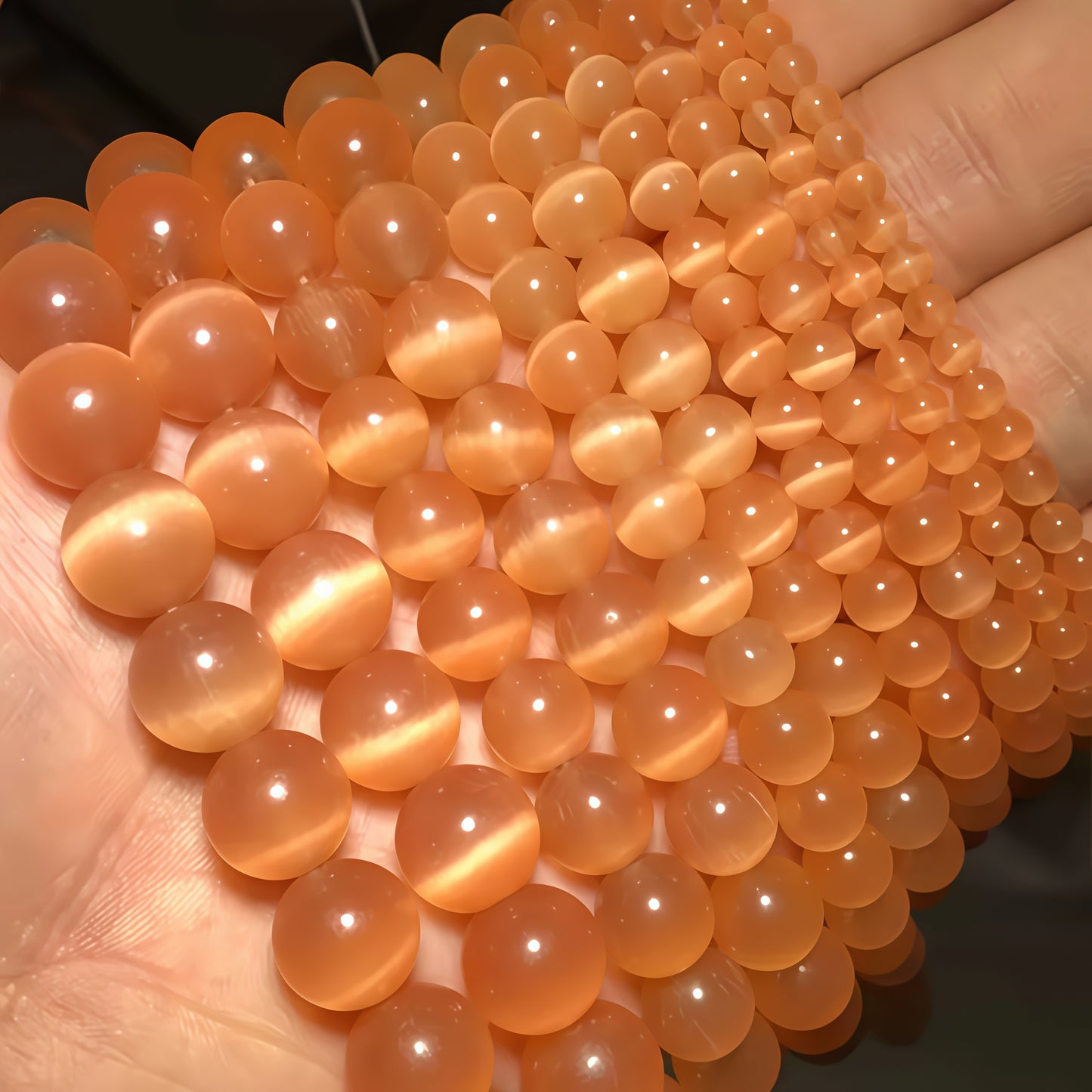 Mixed Colors Cat's Eye Beads