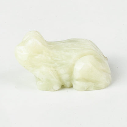 Frog Statue Hand Carved Animal Figurine