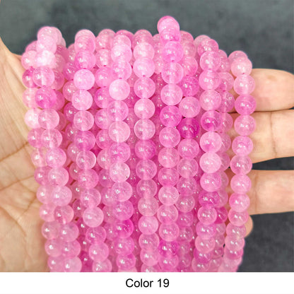 #3 Round Smooth Beads Crystal/Quartz/Jasper/Agate