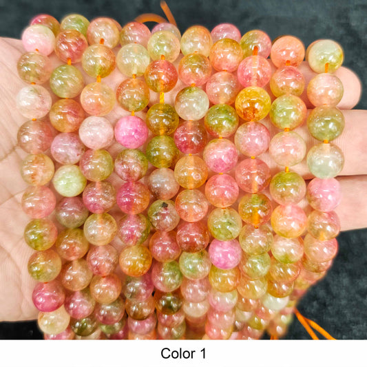 Round Smooth Beads | Diverse 4mm, 6mm, 8mm, 10mm, 12mm | Natural Gems for Unique Jewelry Creations