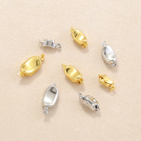 5Pcs Brass Necklace Clasps Link Connector Closures Extender