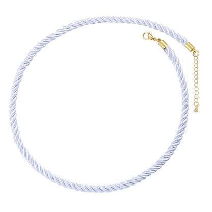 1PCS Braided Silk Rope Necklace Cords With Bright Gold Finish