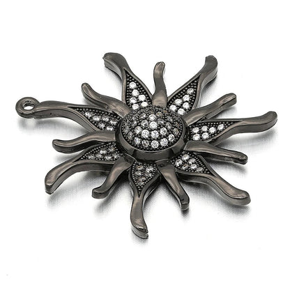 1PCS Brass Sun Flower Charms Pendants