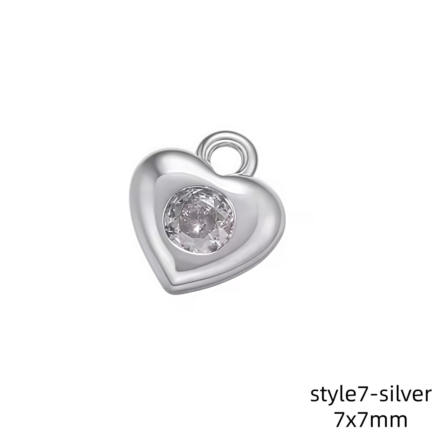 1Pcs Gold Color Silver Color Sun Moon Mini Charms