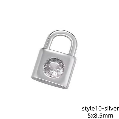 1Pcs Gold Color Silver Color Sun Moon Mini Charms
