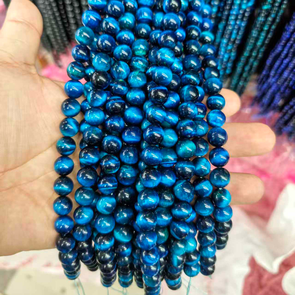 Colorful Tiger Eye Beads:Diverse 4mm, 6mm, 8mm, 10mm Natural Gems for Unique Jewelry Creations