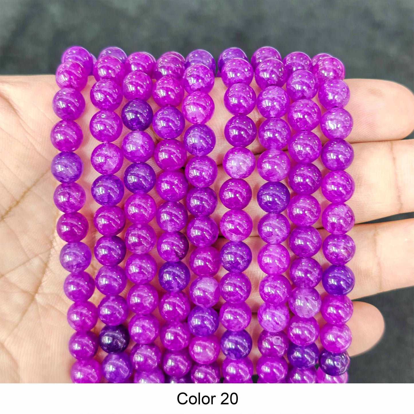 #3 Round Smooth Beads Crystal/Quartz/Jasper/Agate