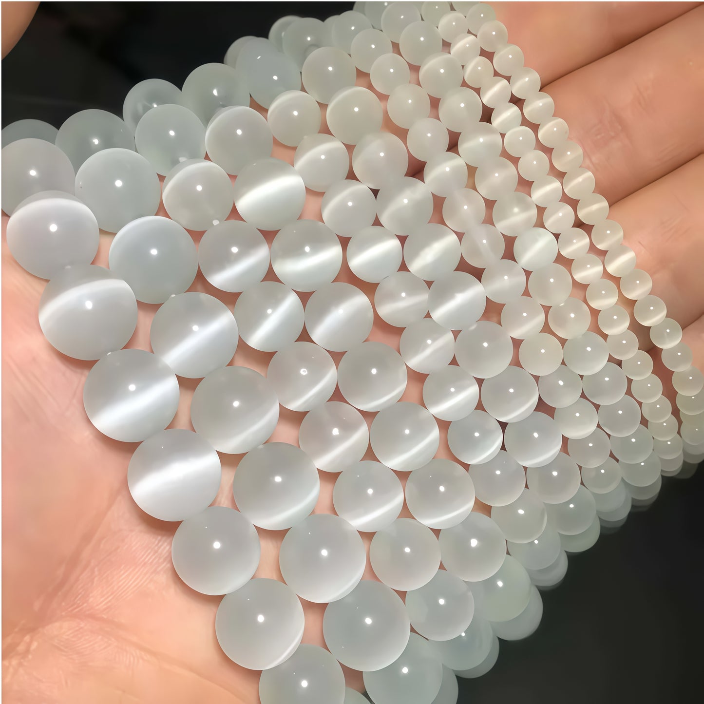 Mixed Colors Cat's Eye Beads