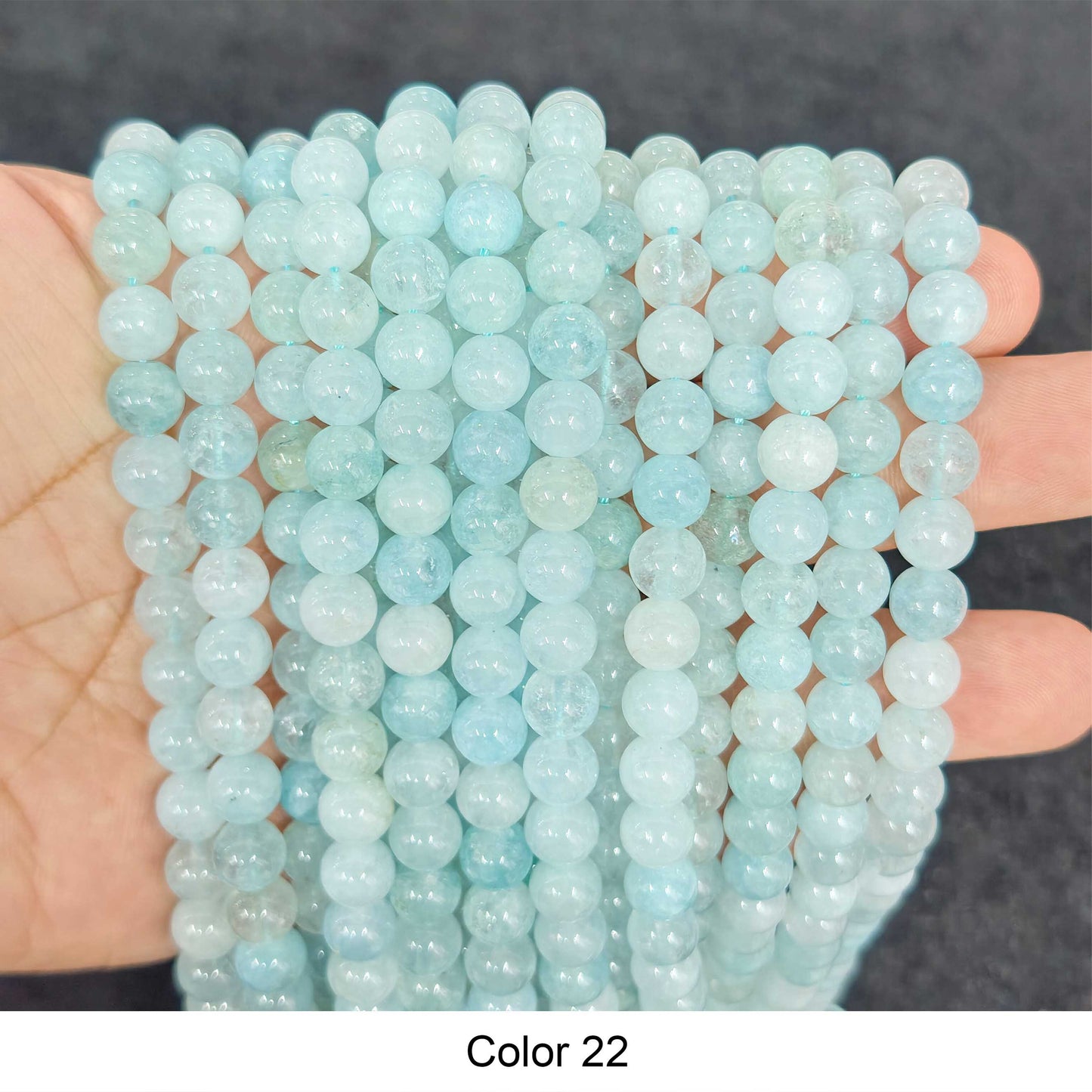 #3 Round Smooth Beads Crystal/Quartz/Jasper/Agate