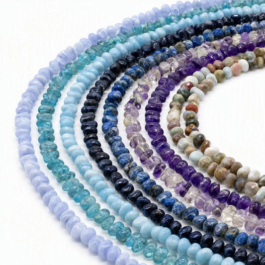 Irregular Smooth Beads 6-8mm Gemstone/Quartz/Jasper/Agate