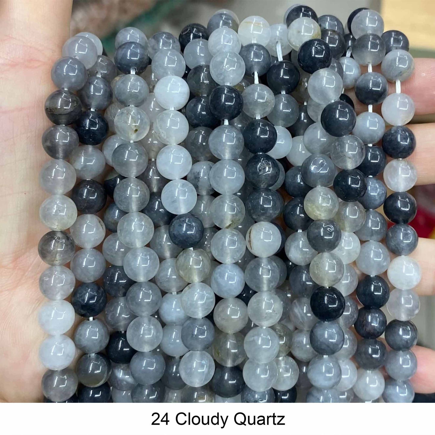 Round Smooth Beads Crystal/Quartz/Jasper/Agate