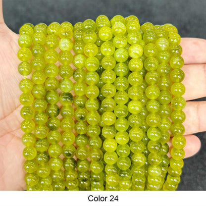 #3 Round Smooth Beads Crystal/Quartz/Jasper/Agate