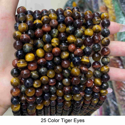 Round Smooth Beads Crystal/Quartz/Jasper/Agate