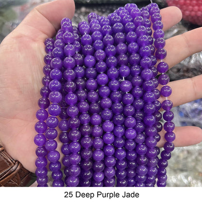 #1 Round Smooth Beads Crystal/Quartz/Jasper/Agate