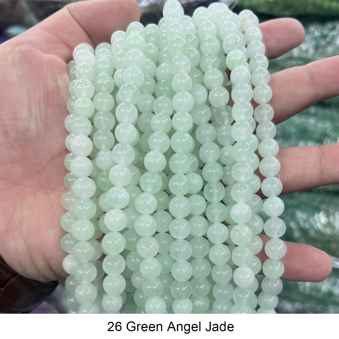 #1 Round Smooth Beads Crystal/Quartz/Jasper/Agate