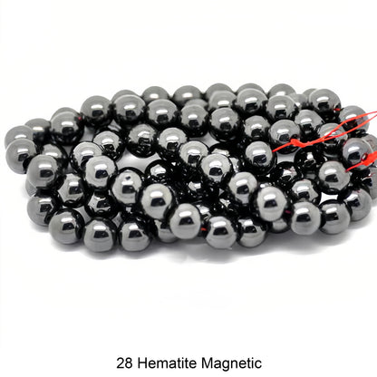 Round Smooth Beads: Diverse 4mm, 6mm, 8mm, 10mm, 12mm Natural Gems for Unique Jewelry Creations