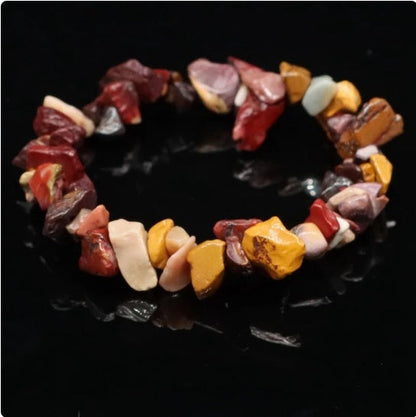 Chip Bead Stretch Bracelet 7.5inch