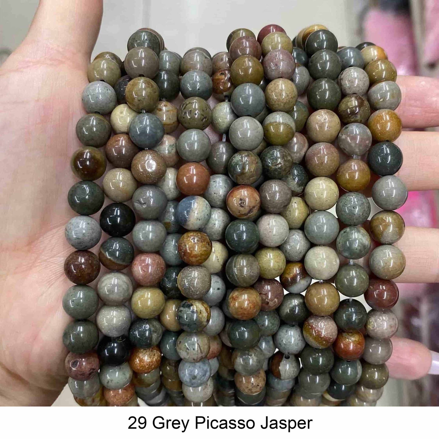 Round Smooth Beads: Diverse 4mm, 6mm, 8mm, 10mm, 12mm Natural Gems for Unique Jewelry Creations