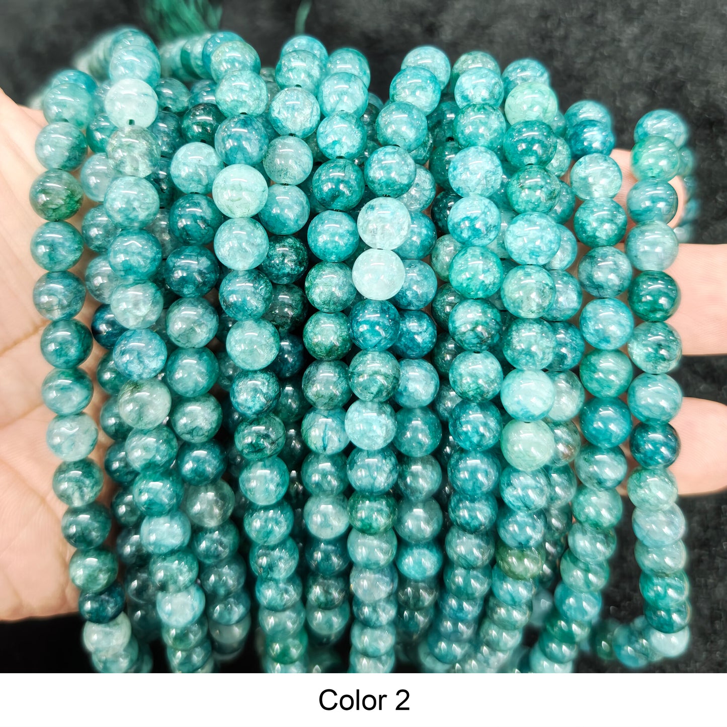 #3 Round Smooth Beads Crystal/Quartz/Jasper/Agate