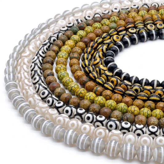 #2 Round Aagte Beads 6mm/8mm/10mm