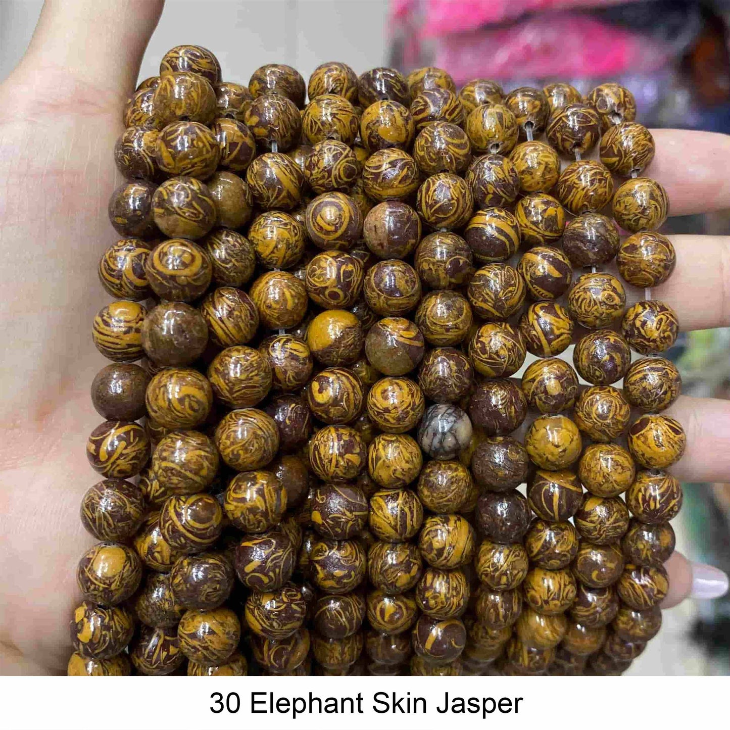 Round Smooth Beads Crystal/Quartz/Jasper/Agate